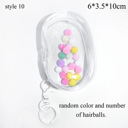 2023 Plush Doll Storage Pouch Transparent Mystery Box Storage Fashion Thicken Keychain Bag Classic Cute Doll Bag Keychain Wallet