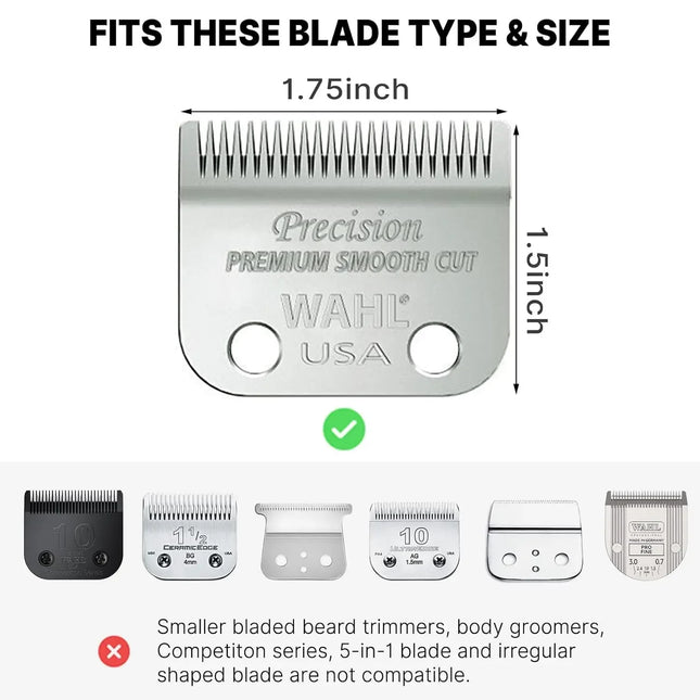 10 Pcs Set Professional Standard Clipper Attachments Guard Guide Combs Compatible with Most Wahl Hair Clippers