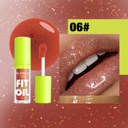 Hydrating Lip Glaze Plump Lips Oil Pearlescent Mirror Lip Gloss Clear Lipstick Lip Tint for Lips Care Moisturizing Lipgloss
