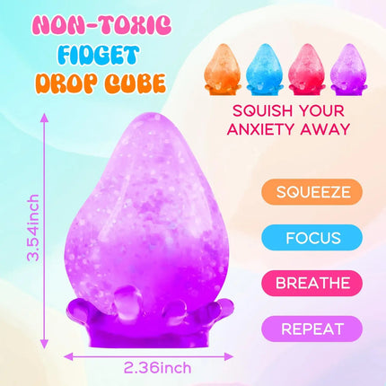 Dream Squishy Drop Stress Balls Fidget Toy Silicone Sensory Toys for Kids Autism, ADHD, Sensory Stress Relief Toys Birthday Gift