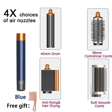 6IN1 Multi Hair Styler, 1300W High Power, Combines Drying, Straightening and Curling Functions, Suitable for Home and Salon Use