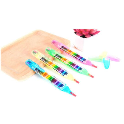 2026 Creative Stationery 20-color Children's Drawing Toy Crayons Baby Funny Creative Education Paint Children's Graffiti Pen