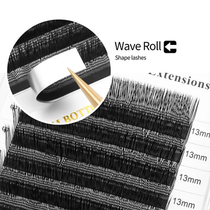XIUSUZAKI L/LU/M Curl U-Shaped YY 3D 4D 5D W Eyelash Extensions U/W Lashes Extension Mink Premade Volume Fans False Eyelashes
