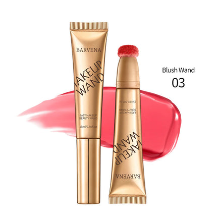 Multifunctional makeup pen blush highlight contouring pen sponge head pearl gloss fine flash brightening beauty stick