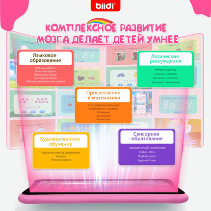 Kids Tablet Russian Kazakh Language Learning APP Learning Machine 32GB 7-inch HD Screen Tablet Case