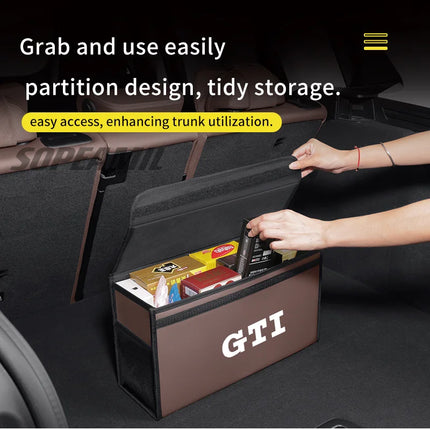 Volkswagen GTI Golf Arteon Tiguan Touareg Passat Polo Scirocco Jeeta CC Polo Car Trunk Storage Box Foldable Stowing Tidying Bag