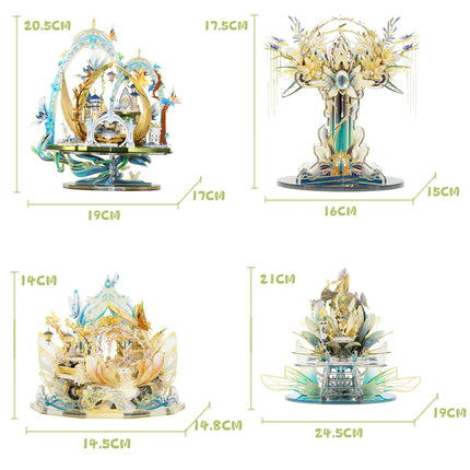 MU Elf Series 3D Stereoscopic Metal Jigsaw Puzzle Handmade DIY Puzzle Toy for Table, Office Decoration, Stress Relief Gift