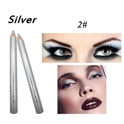 Beauty Eye Cosmetics Glitter Colourful Matte Waterproof Highlighter Pigment Eyeliner Pencil with Sharpener Eye Shadow&Liner Pen