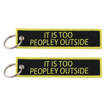 I LOVE HOT MOMS Quotation Embroidered Keys Tag Keychains for Women Keyring Car Keys Novel Fashion Jewelry Accessories Gifts