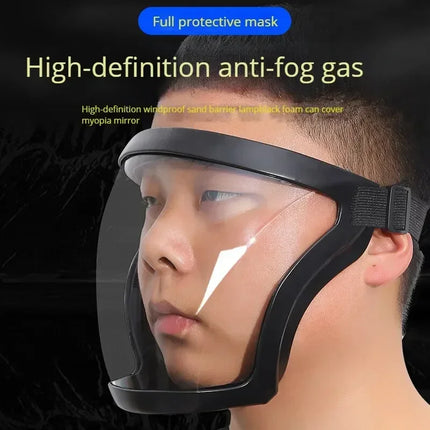 Transparent Facial Shield Anti-Fog Work Protection Mask Filter Dust-proof Anti-splash Full-Face Grinding Weeding Protection Mask