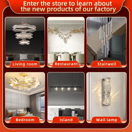 Crystal Hanging Lamps for Living Room Chandelier for Dining Room French Large Nordic Bedroom HQ Ceilling Light Pendant Lamp