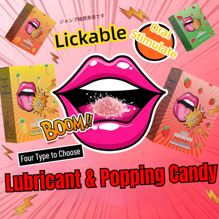 2-in-1 Fruity Strawberry Pineapple Lubricant Lickable Oral Sex Lubricating Fluid Adult Flirting Oral Sex Couple Stimulate Lube