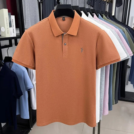 Luxury brand, 100% cotton, short sleeve polo shirt, new summer trend, Paul pony embroidery, T-shirt, business, golf, casual men's wear