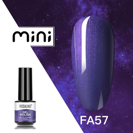 ROSALIND Shiny Gel Nail Polish Soak Off Gel Varnishes Nail Art Semi Permanent UV Glitter Nail Gel Polish Base Top Coat Enamel