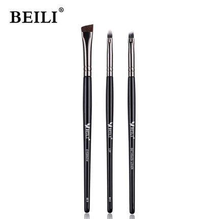 Natural Eye Makeup Brushes Set Eyeshadow Brush Eyebrow Contour Eyeliner Brush Women Eyes Cosmetic Blending Detail Make Up Tools