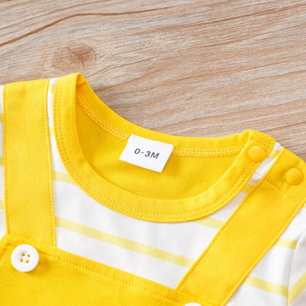 Newborn Baby Clothes Animal-YellowDogPrint Fashion Infant Jumpsuit Toddler Short Sleeve One-piece Pajamas Bodysuit Summer Romper