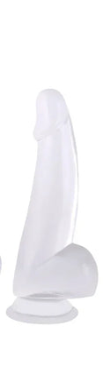 Purple Realistic Dildo Pink Crystal Penis Artificial Soft Smooth Dildo Anal Strap-on Stick with Balls Sex Toy for Women Adult18+
