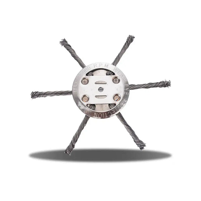 Universal Grass Trimmer Head Steel Wire Wheel Brush Disc Garden Trimmer Head Weed Weed Brush Cutter Head Lawn Mower For Garden