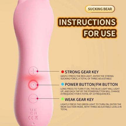 Powerful Female Sucking Vibrator Female Clitoris Nipple Oral Vacuum Stimulator Massager Sex Toys Adults Goods