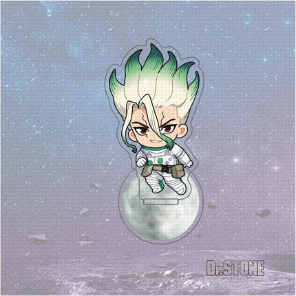 10cm Anime Dr. STONE Road To The Moon Acrylic Stand Keychain Senku Ishigami Gen Asagiri Stanley Snyder Dr. Xeno Accessories Gift