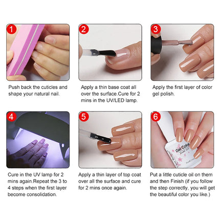 Clou Beaute 15ml Nail Gel Polish Vernis Semi Permanent UV LED Lamp Lakiery Hybrydowe Hema Free Red Nail Art Gel Lacquer Gel