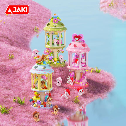 JAKI High Brick Building Blocks Toys Set, Forest Lighthouse Night Light, Home Decor, Educational Building Toys, Birthday Gift