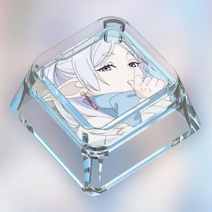 Animation Frieren: Beyond Journey's End Personalized Keycap Single PC Art Transparent Mechanical Keyboard Keycap Gift