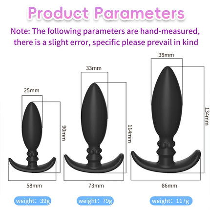Silicone Metal Rolling Bead Anal Plug Wearable Butt Plug Stimulation Anus Masturbator G-Spot Massage Bdsm Sex Toys for Man Women