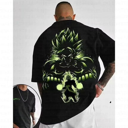 Saiyan Son Goku Anime Dragon Ball Harajuku Men Summer T-shirt 2026 Oversized Retro Street Women Casual Loose Short Sleeve Unisex