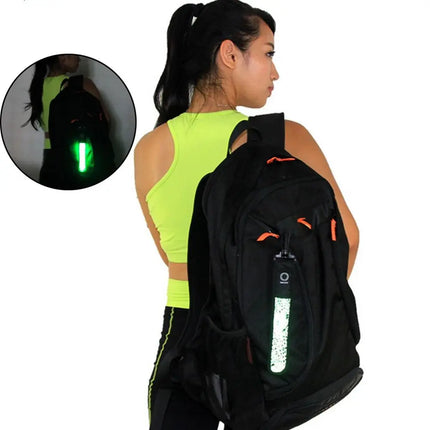 LED Glowing Luminous Reflective Backpack Hanging Light Night Running Safety Alert Kids Adult Hand Strap Wristband Outdoor Sports