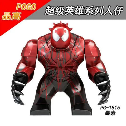 Building blocks, Marvel superheroes, assembled dolls, Spider Man, Iron Man, Venom, Shark, Deadpool, DIY gifts, children's toys