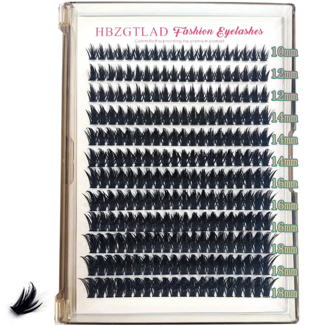 HBZGTLAD Spike Eyelash Clusters Wispy Cluster Eyelash Extensions Mink Strips Lower Eyelashes Fairy Hair Combinations Eyelash Clu