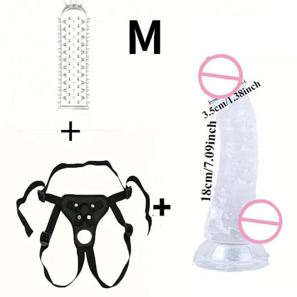 G Spot Stimulator Wearable Strap-on Penis for Lesbian Adult Standard Size Panties Strap-on Dildo Pants Strap Sex Toys for Women