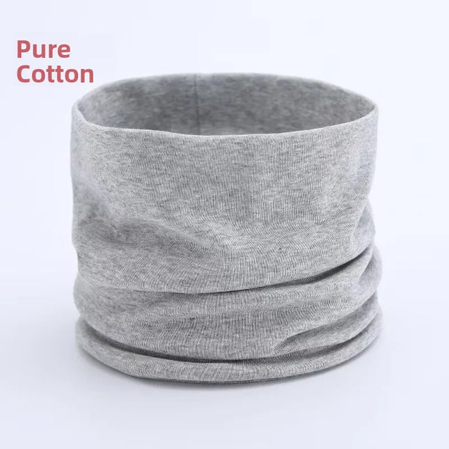 Unisex Pure Cotton Neck Warmer for Outdoor Sports Autumn Winter Warmth And Windproof Solid Color Versatile Neck Scarf for Men...