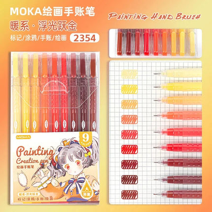 150/6 Colors Colors Large Capacity Acrylic Gel Pen 1.0mm Painting Drawing Student Writing Pen Office School Supplies Stationery