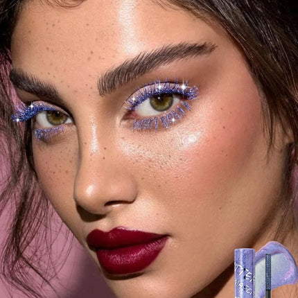 Double Head 2 IN 1 Mascara Silk Fiber Lash Mascara Volume Waterproof Lasting Non-Smudging Thick Thin Curling Mascara Eyes Makeup