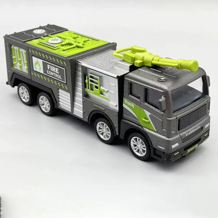 Plastic Vehicle Education + Diecast Excavator Tractor Cement Truck Car Bulldozer Crane Toy Model Wholesale Boy Gift Digger Alloy