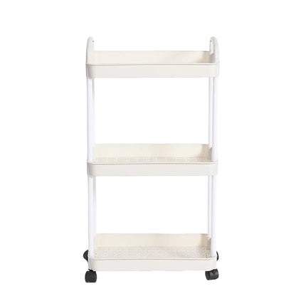 Household Multi-layer Small Cart Storage Rack Floor To Floor Kitchen Bedroom Bathroom Storage Rack Storage Rack With Wheels