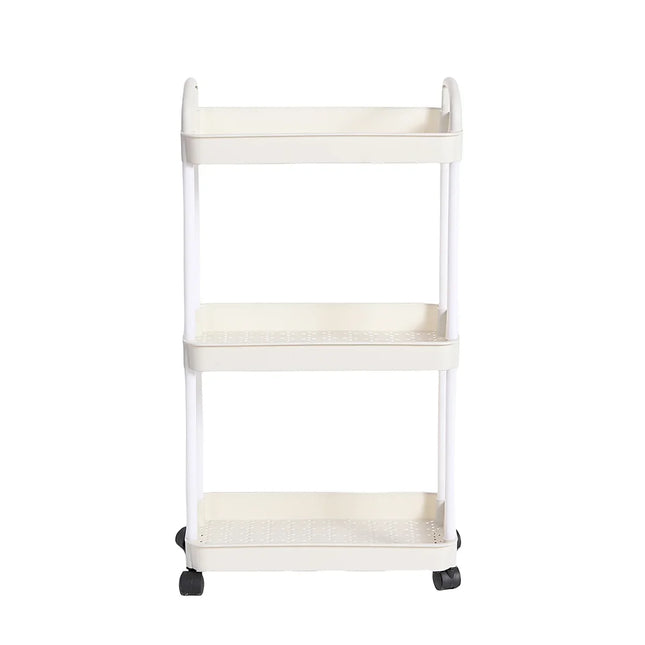 Household Multi-layer Small Cart Storage Rack Floor To Floor Kitchen Bedroom Bathroom Storage Rack Storage Rack With Wheels