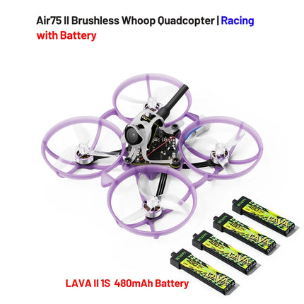 BETAFPV Air75II Brushless Whoop Quadcopter Racing Freestyle Drone ELRS 2.4G Matrix 1S 5IN1 II FC 5.8G 25mw~400mw VTX C03 Camera