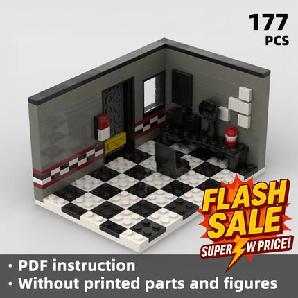 Pizzeria Retro Fantastic - 298 Piece Building Blocks MOC