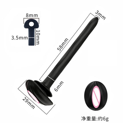 Soft Catheter Chastity Cage Accessories Male CB Lock Silicone Urine Plug Disassembly SM Pseudo Female Lock Sex Toys