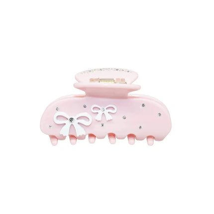 Cute Bow Hair Clip for Women Girls Acetate Rhinestone Fruits Floral Hairpin Pearl Hair Claws Shark Clip Trendy Hair Accessories