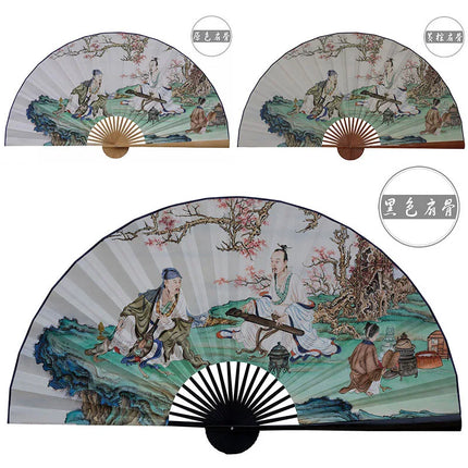 50x88cm Large  Painting Paper Fan Wall Hanging Decorative Folding Fan Office Hall Home Living Room Decorative Fan Ventilador