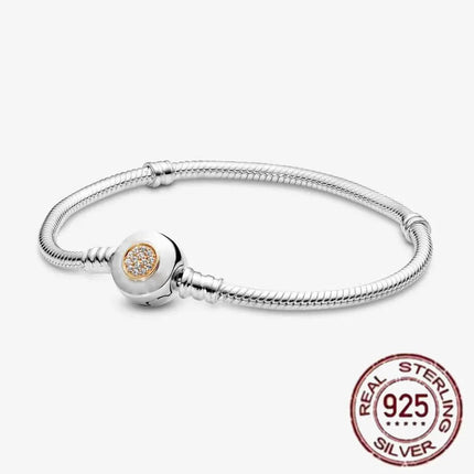 NEW 100% S925 pure silver Spider Man snake bone bracelet, suitable for original DlY bracelet, women's fashionable jewelry gift