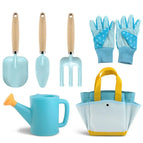 Blue-6Pcs Set Wood
