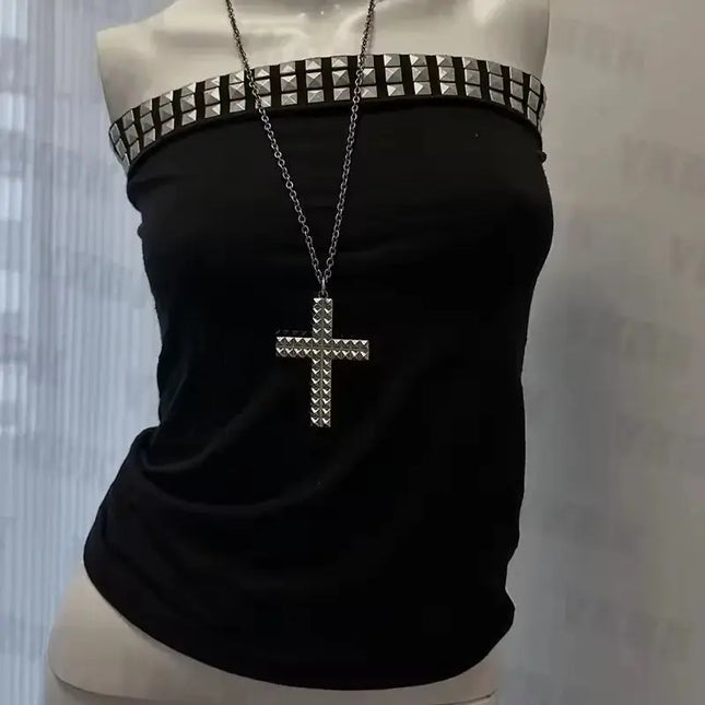 Hip Hop Streetwear Y2k t-shirt Sexy Crop Tops Harajuku Casual Tank Tops Sleeveless Slim Fit Vest Grunge Cool Girl Crop Tops