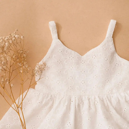 White Lace Baby Girl Romper Cute Cotton Newborn Baby Girl Dress Summer Baby Dress