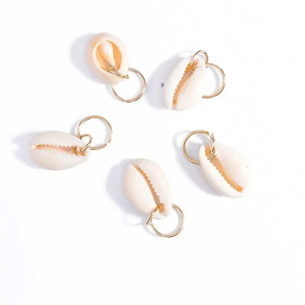 SOHOT New Arrived Set Circle Shell Cross Pendant Women Hairwear Dreadlocks Locs Headbands Hair Clips Ornaments Gift