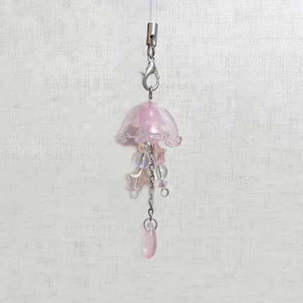 Handmade jellyfish mobile phone charm y2k original  keychain